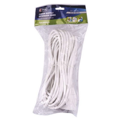 Prodlužovací kabel EMOS 10m/1zásuvka bílá P0110 1901011000