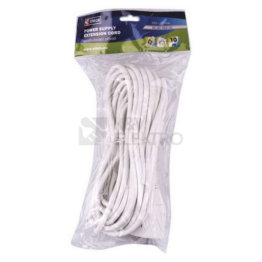 Obrázek produktu Prodlužovací kabel EMOS 10m/1zásuvka bílá P0110 1901011000 1