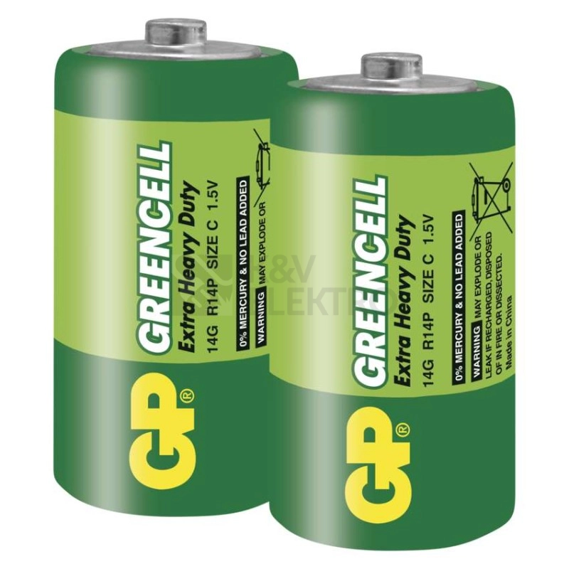 Obrázek produktu Baterie C GP R14 Greencell (fólie 2ks) 2