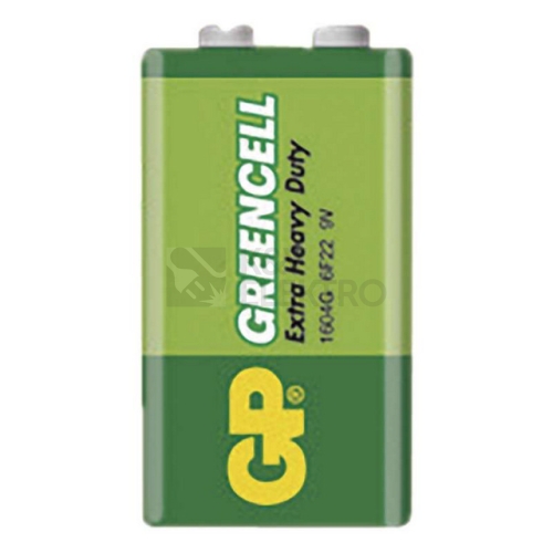  Baterie 9V GP 6F22 Greencell 1604G 1ks 1012501000