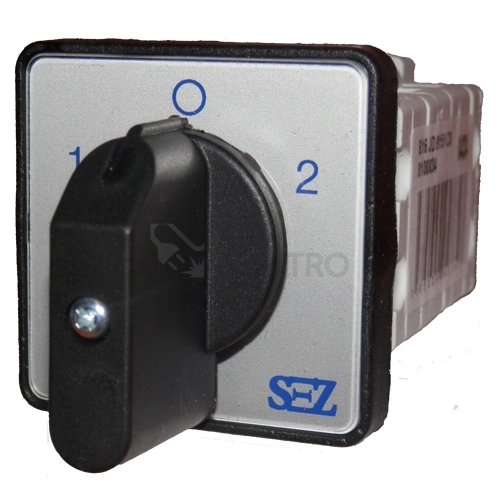 Obrázek produktu Vačkový spínač SEZ S25 JD 9151 C6 25A/3P reverzní černá páčka 1/0/2 0