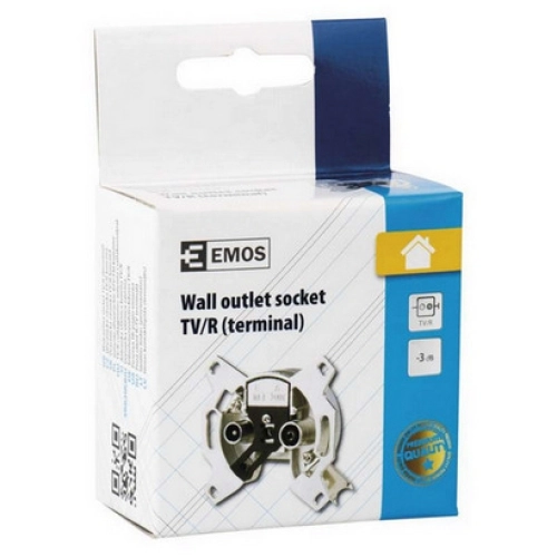 Anténní televizní zásuvka TV+R EU3503 koncová EMOS J0200 (obrázek 4)