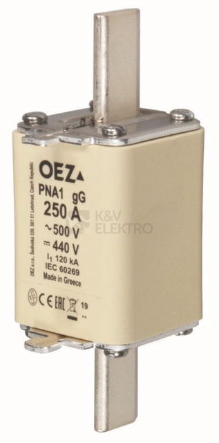 Obrázek produktu Nožová pojistka OEZ PNA1 224A gG 0
