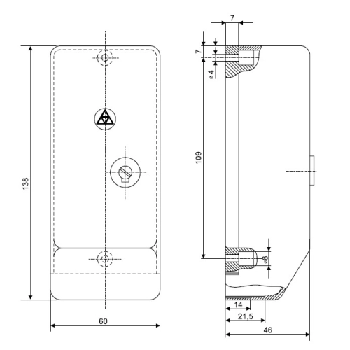 Schodišťový automat ABB SA 10/220/1 (obrázek 3)