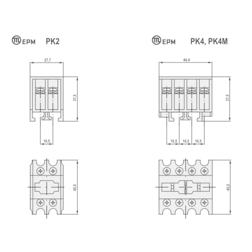 Blok pomocných kontaktů Elektropřístroj PK22E