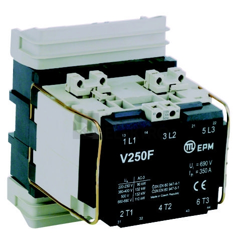 Obrázek produktu Stykač 250A 3P Elektropřístroj V250F 220-230V/50HZ 2NO+2NC 0