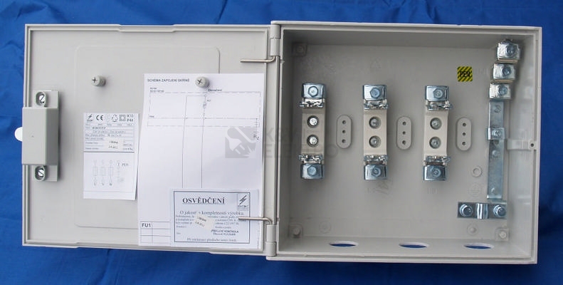 Obrázek produktu Přípojková pojistková skříň DCK SP100/PVP1P 3x100A (SPP 2,1/A) 1