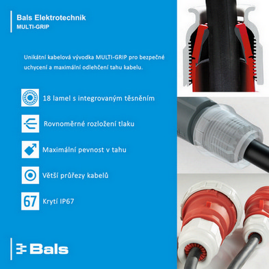 Vidlice Bals 204-TLS 32A/5P/400V IP44