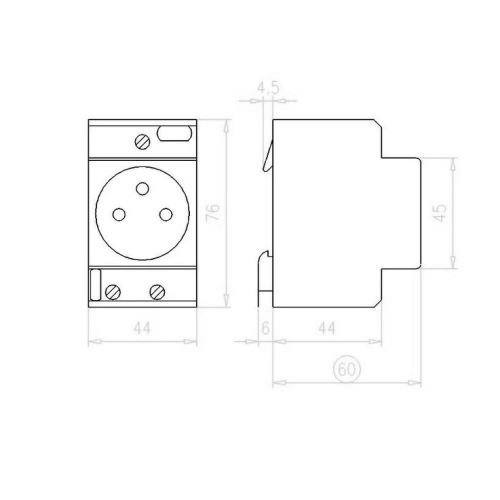 Zásuvka na DIN lištu EATON Z-SD230-BS 266876 230V/16A (obrázek 5)