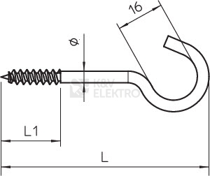 Obrázek produktu  Stropní lustrhák OBO 915 3.9x90 G 3450090 2