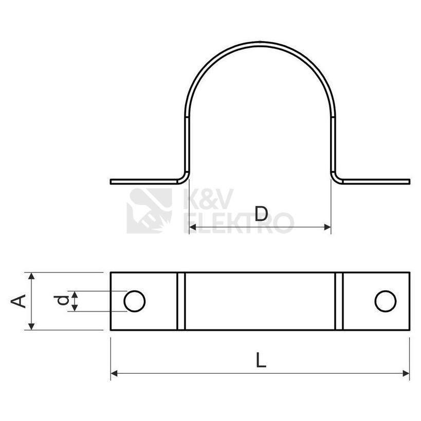 Obrázek produktu Příchytka pro trubku oboustranná KOPOS 5242 PC S 54mm 1