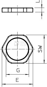 Obrázek produktu Matice OBO 116 PG36 světle šedá 2043351 2