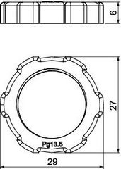 Matice OBO 116 PG13.5 světle šedá 2043130 (obrázek 4)