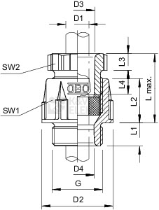Obrázek produktu Kabelová vývodka OBO 106 PG13,5 světle šedá 2036134 2