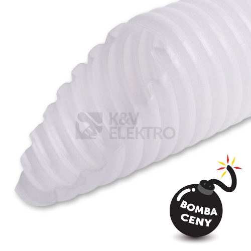 Husí krk trubka KOPOS 2316/LPE-2 H100 21,2mm bílá (100m)