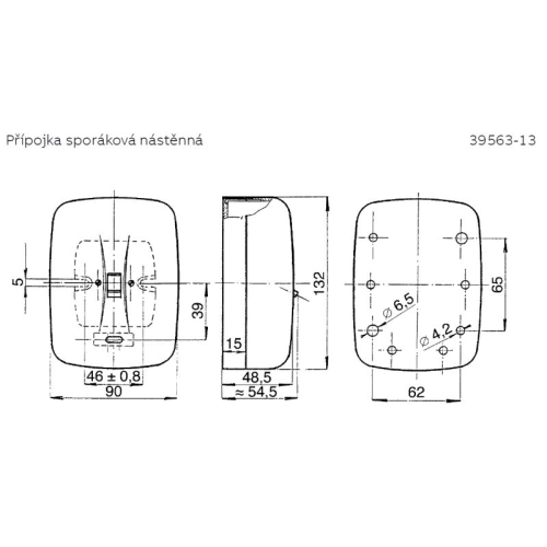 ABB spínač sporáková kombinace nástěnná bílá 39563-13 (obrázek 3)