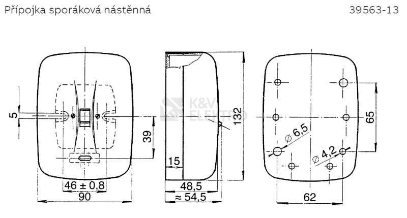 Obrázek produktu  ABB spínač sporáková kombinace nástěnná bílá 39563-13 2