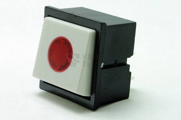 Obrázek produktu Vypínač Desko 3454-28610 vestavný kolébkový bílý se signálkou dvoupólový 0