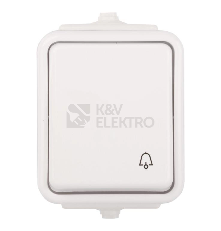 Obrázek produktu Schneider Electric Cedar zvonkové tlačítko IP44 č.1/0 bílá WNT-101C /E070280/ 0