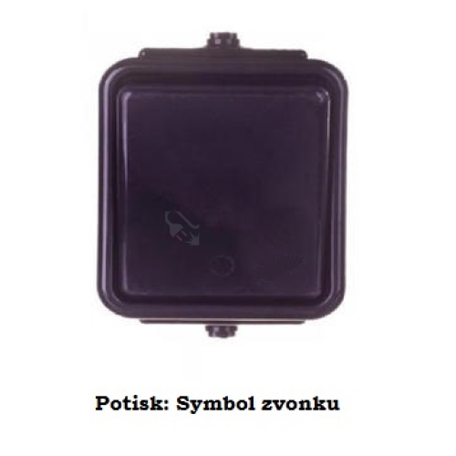 Schneider Cedar zvonkové tlačítko IP44 č.1/0 černá WNT-101C /E072280/