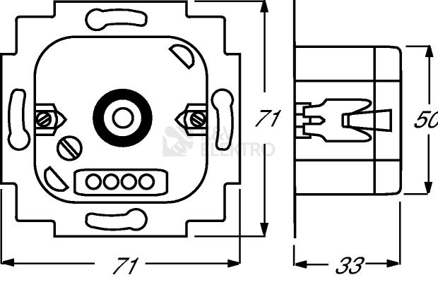 Obrázek produktu ABB stmívač otočný 6515-0-0704 2CKA006515A0704 (2250 U) 2