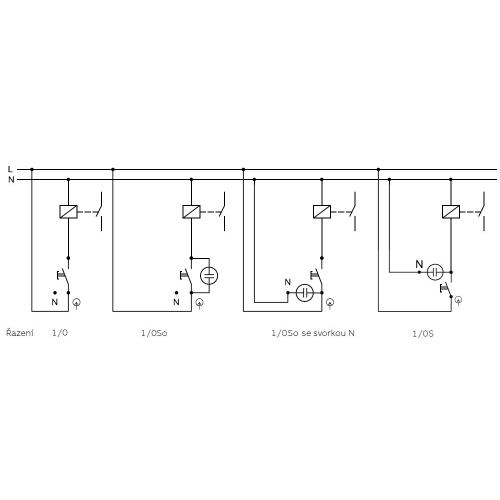 ABB tlačítko č.1/0So 1/0S 3558-A91342