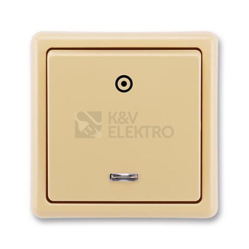 ABB Classic tlačítko č.1/0So s orientační doutnavkou béžová 3553-93289 D2