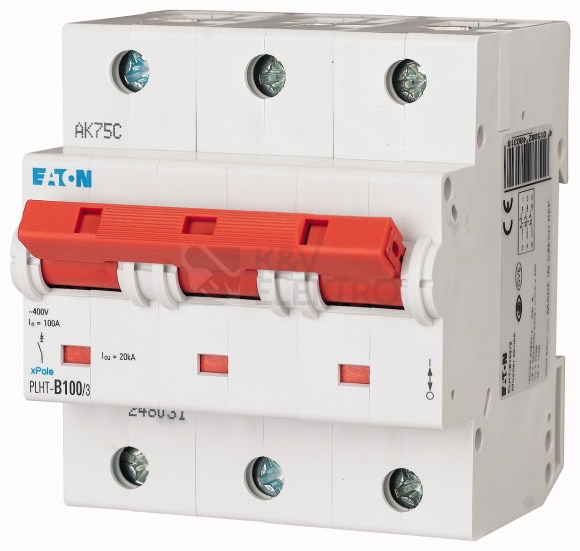 Obrázek produktu Jistič EATON PLHT-100/3/C 100A PLHT-C100/3 248040 0