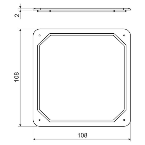 Víčko KOPOS KO 100 V HB bílá