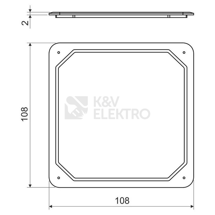 Obrázek produktu Víčko KOPOS KO 100 V HB bílá 1