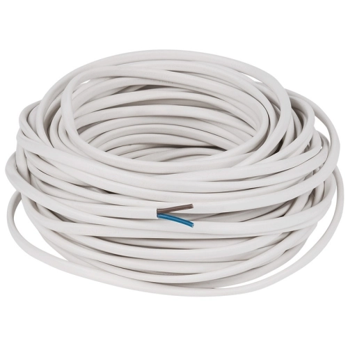 Kabel H03VVH2-F 2x0,50 dvojlinka ovál bílá (CYLY 2Dx0,50) metráž (obrázek 3)
