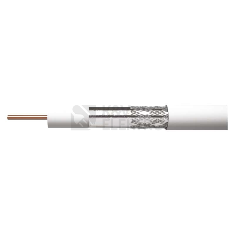 Obrázek produktu Koaxiální kabel CB100F EMOS S5141 bílý 0
