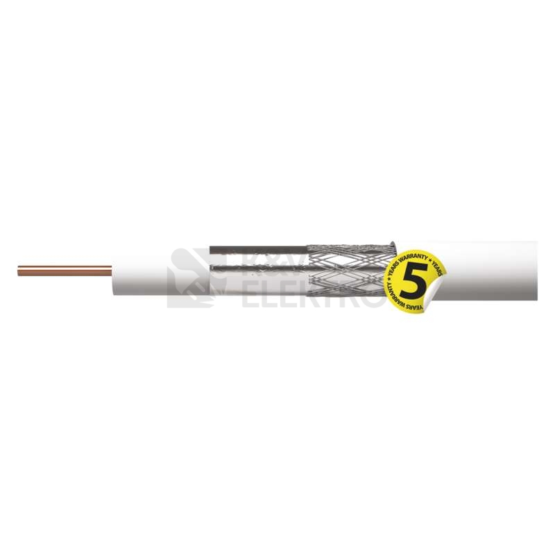Obrázek produktu Koaxiální kabel CB100F EMOS S5141 bílý 6
