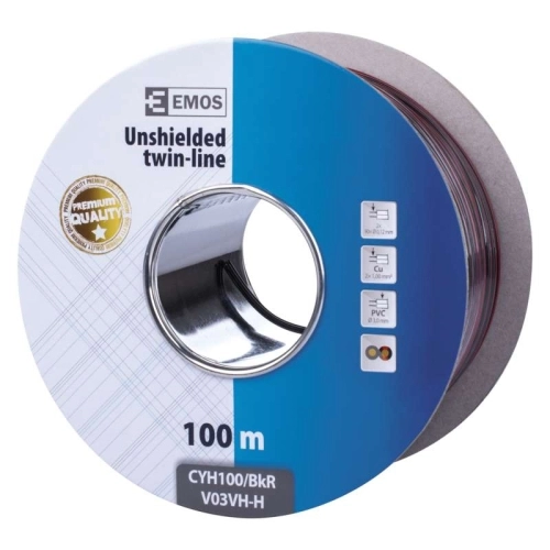 Kabel V03VH-H 2x1,0 dvojlinka černorudá (CYH) metráž (obrázek 4)