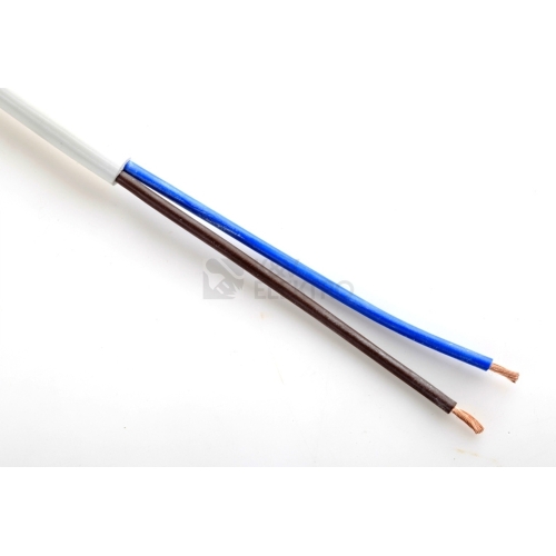 Kabel H05VV-F 2x1,5 bílá (CYSY 2Dx1,5)