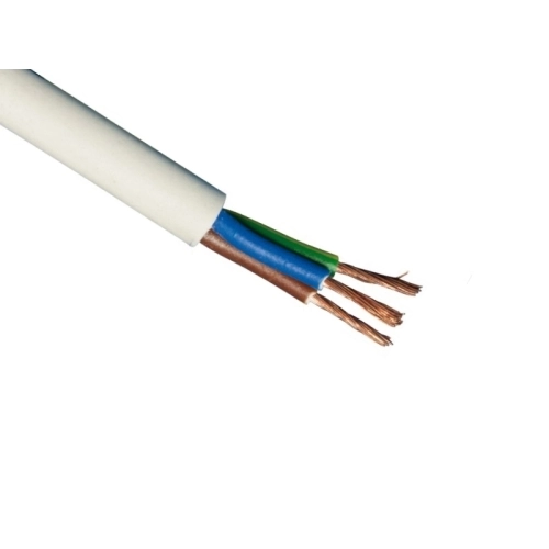 Kabel H03VV-F 3G0,5 trojlinka bílá (CYLY 3Cx0,50) metráž