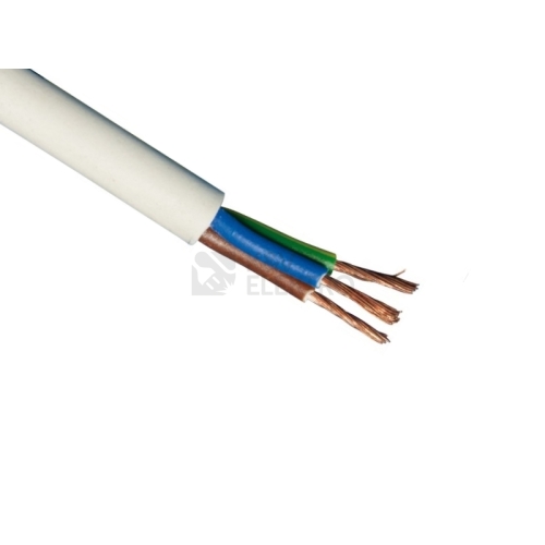 Kabel H03VV-F 3G0,5 trojlinka bílá (CYLY 3Cx0,50) metráž