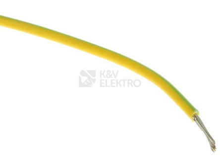 Obrázek produktu Vodič silikonový CSA 1,5 zelenožlutá V07S-K 0
