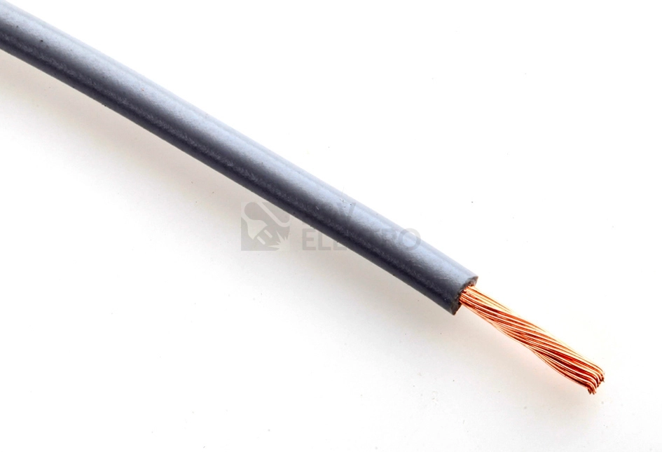 Obrázek produktu Vodič H07V-K 6 šedá (CYA 6) metráž 0