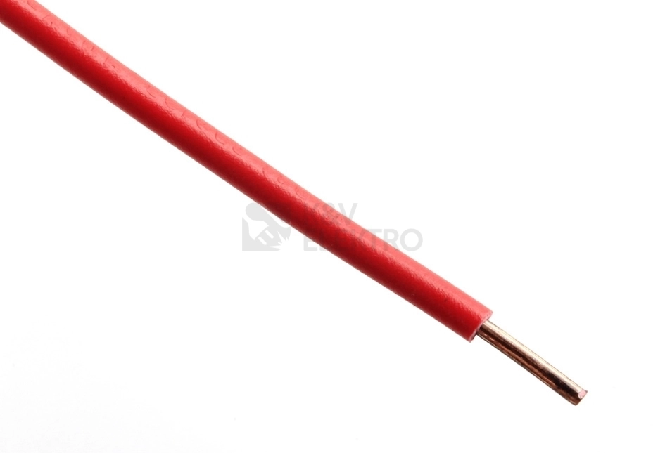 Obrázek produktu Vodič H07V-U 2,5 rudá (CY 2,5) (100m) 0