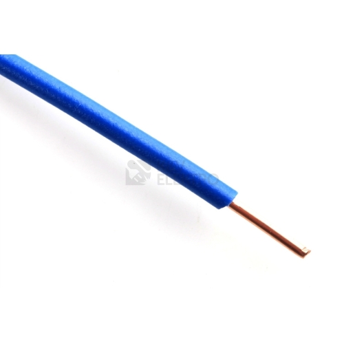 Vodič H07V-U 1,5 světle modrá (CY 1,5) (100m)