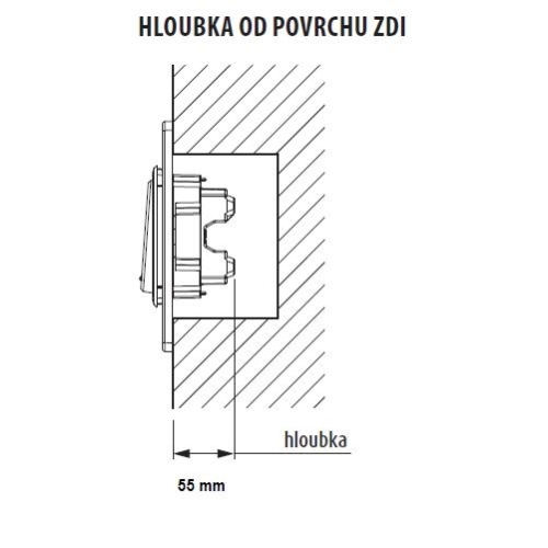 Bticino Living.Light montážní deska 2moduly AIR LN4702E