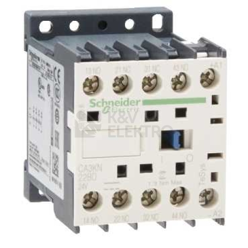 Schneider Electric TeSys pomocný miniStykač 2Z+2V 24VDC CA3KN22BD