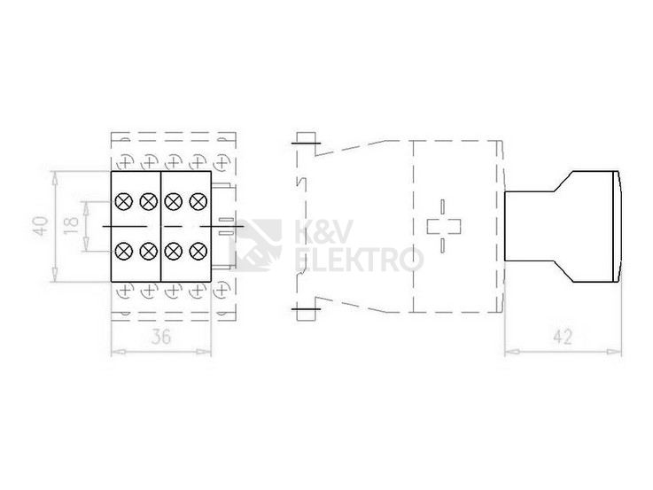 Obrázek produktu Blok pomocných kontaktů EATON DILA-XHI04 276424 1