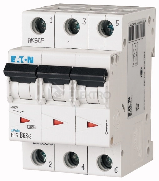 Obrázek produktu Jistič EATON PL6-B63/3 63A 286595 0