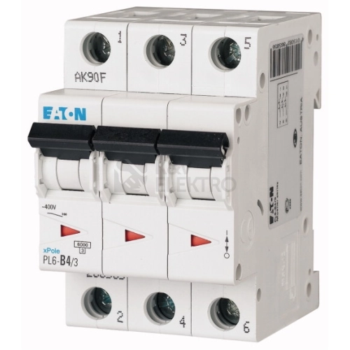 Jistič EATON PL6-B4/3 4A 286585