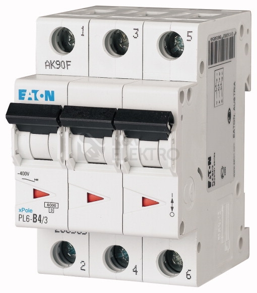 Obrázek produktu Jistič EATON PL6-B4/3 4A 286585 0