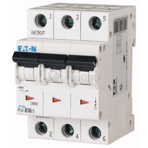 Jistič EATON PL6-C50/3 50A 286606