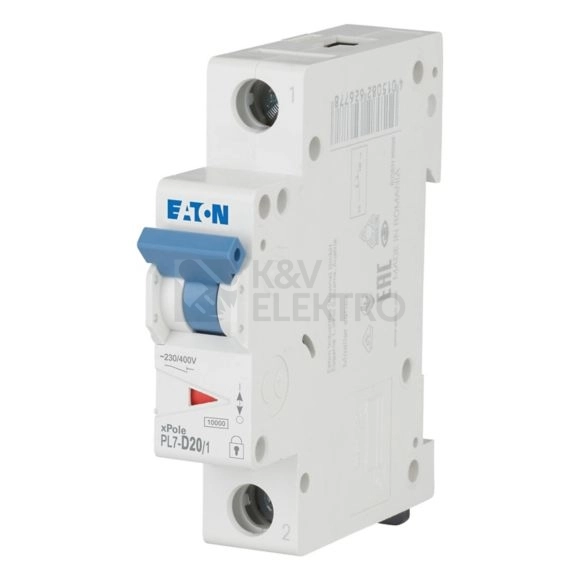 Obrázek produktu Jistič EATON PL7-D20/1 20A 262717 0