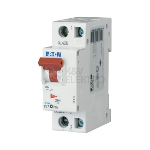 Jistič EATON PL7-4/1N/C 4A PL7-C4/1N 262745